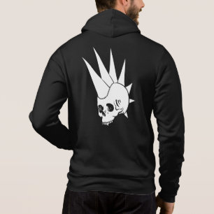 Customisable Punk Jawless Skull Version 2 Hoodie