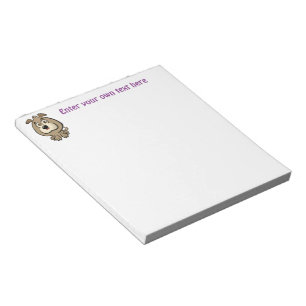Customisable Puppy Cartoon Notepad