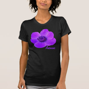 Customisable Purple Anemone Flower T Shirt