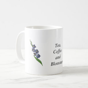 Customisable Purple Gladiolus Watercolor Mug Gift