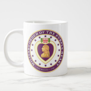 Customisable "PURPLE HEART" Giant Coffee Mug