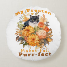 Customisable Purr-fect Autumn Cat Preston