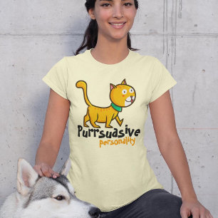 Customisable Purrsuasive Persoanlity T-Shirt