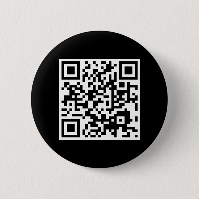 customisable QR code 6 Cm Round Badge (Front)