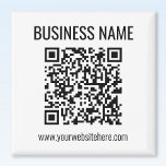Customisable QR code & Business Name Magnet<br><div class="desc">Enter your website’s URL to instantly create a new,  scannable QR code.</div>