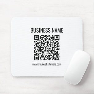 Customisable QR code & Business Name Mouse Mat