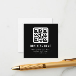 Customisable QR Code & Editable Text Design Enclosure Card