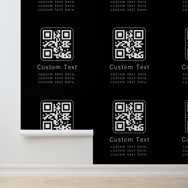 Customisable QR Code & Editable Text Template Wallpaper (Application)