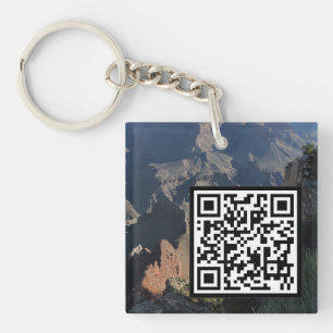 Customisable QR Code Grand Canyon Photography Key Ring