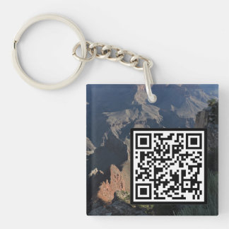 Customisable QR Code Grand Canyon Photography Key Ring