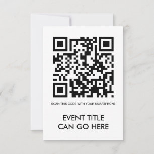 customisable QR code Invitation