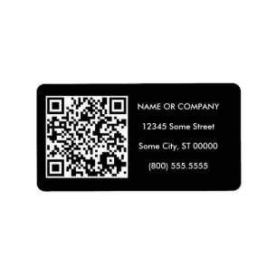 customisable QR code Label