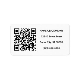 customisable QR code Label