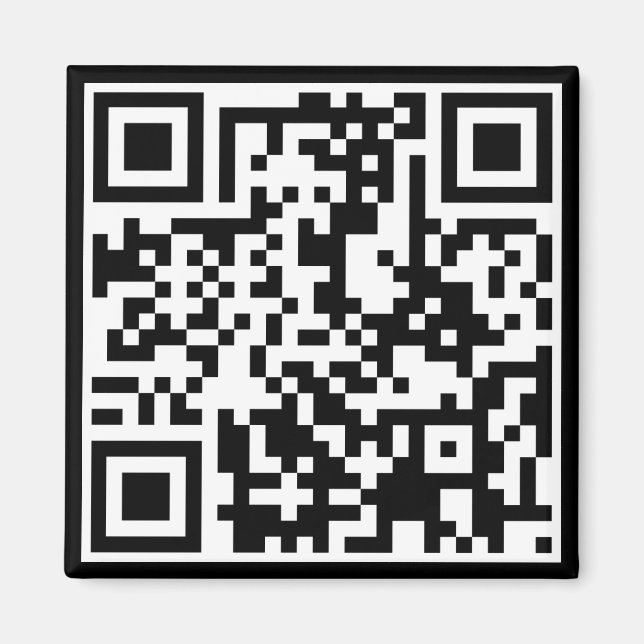 customisable QR code Magnet (Front)