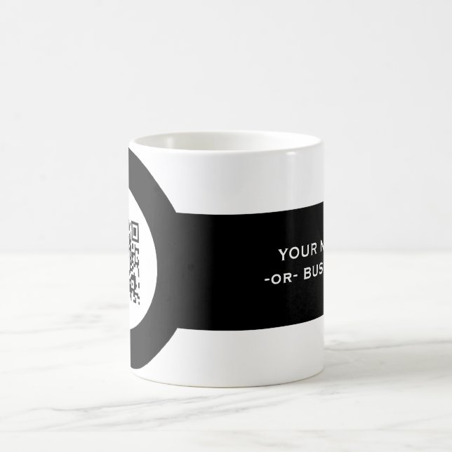 customisable QR code magstrip Coffee Mug (Center)