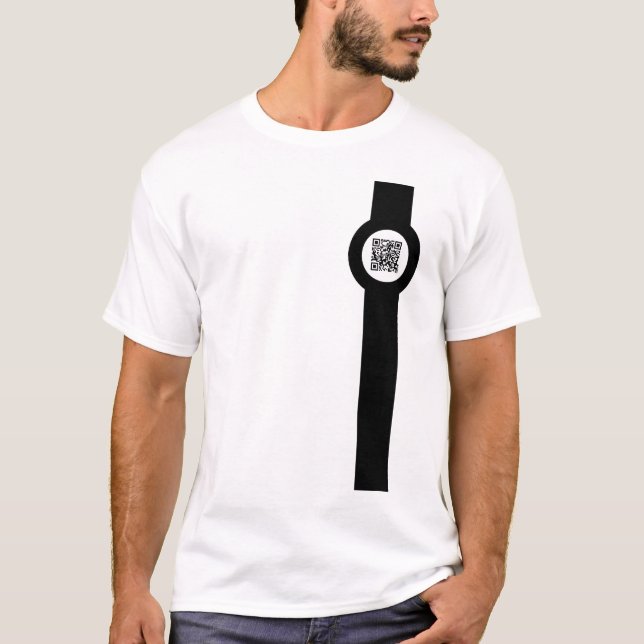 customisable QR code magstrip T-Shirt (Front)