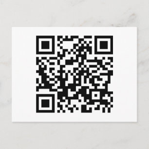 customisable QR code Postcard