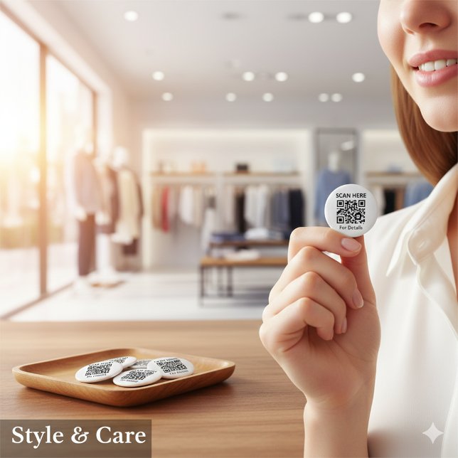 Customisable QR Code Round Button for Any Purpose (Customizable QR Code Round Button for Any Purpose)