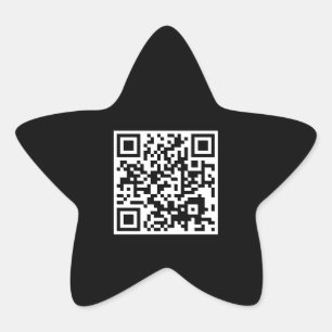 customisable QR code star Star Sticker