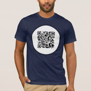 customisable QR code T-Shirt
