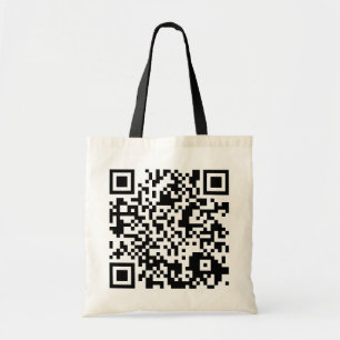 customisable QR code Tote Bag