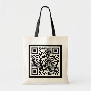 customisable QR code Tote Bag