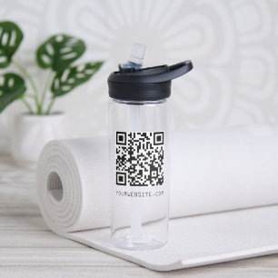 Customisable QR Code Your Webpage Link Water Bottle
