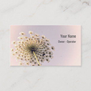 Customisable Queen Anne's Lace Business Card