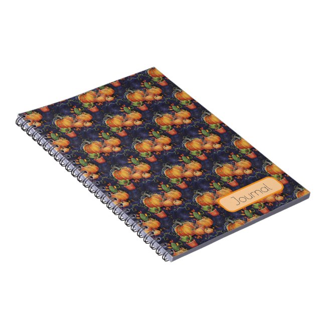 Customisable Quirky Fall Photo Journal- Design 1 Notebook (Right Side)