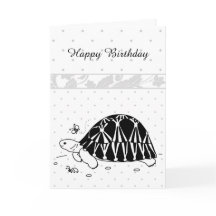 Customisable Radiated Tortoise Card