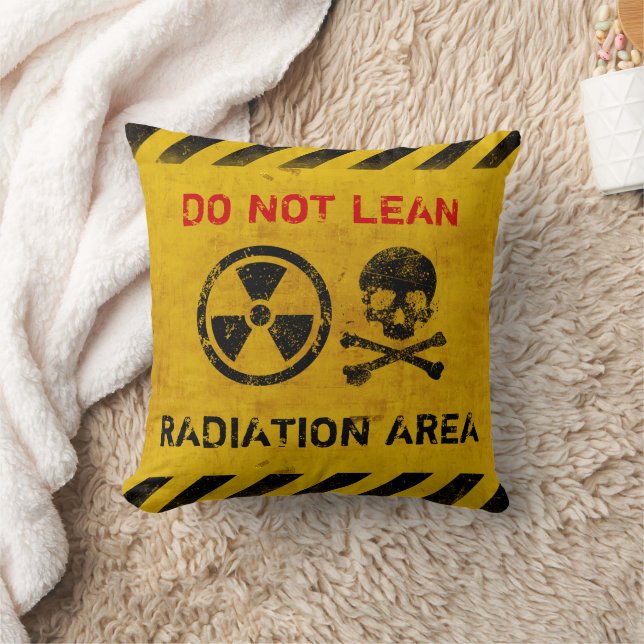 Customisable Radiation Area Warning Cushion (Blanket)
