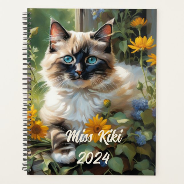 Customisable Ragdoll Cat Planner (Front)