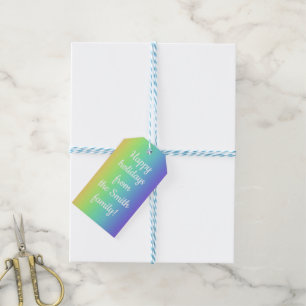 Customisable Rainbow Gradient Gift Tags
