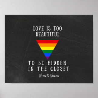 Customisable Rainbow Pride Poster