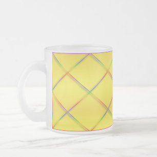 Customisable Rainbow Trellis Yellow Mug