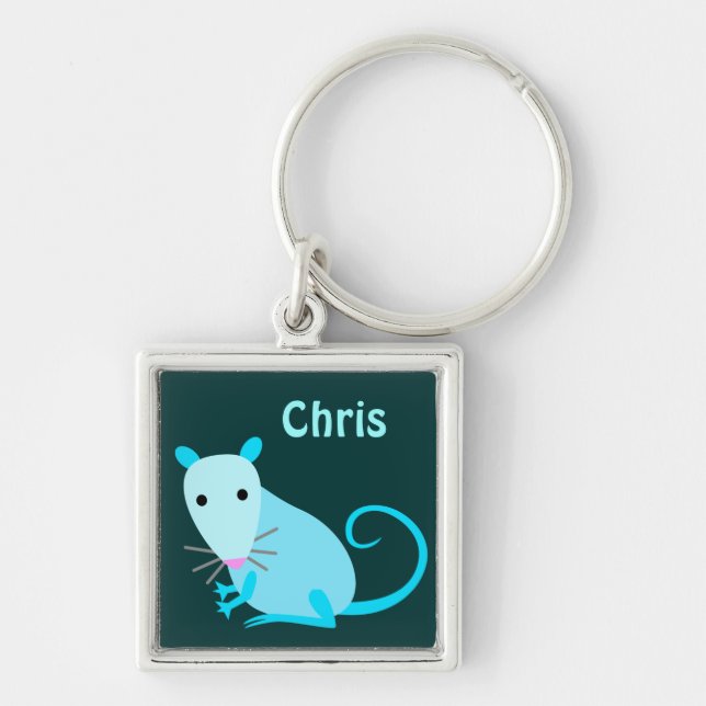 Customisable Rat Keyring (Front)