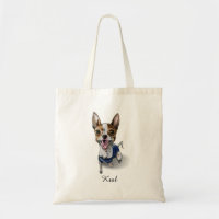 Customisable Rat Terrier Dog Watercolor Painting