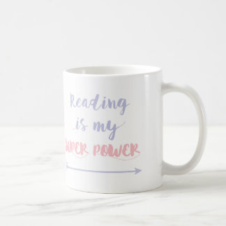 Customisable Reading is my Super Power Coffee Mug