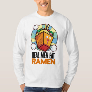 Customisable Real Men Eat Ramen T-Shirt