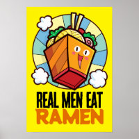 Customisable Real Men Eat Ramen T-Shirt