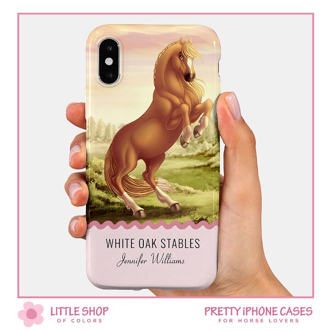 Customisable Rearing Golden Palomino Horse Case-Mate iPhone Case (Creator Uploaded)