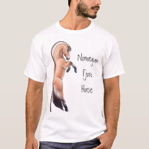 Customisable Rearing Norwegian Fjord Horse T-Shirt