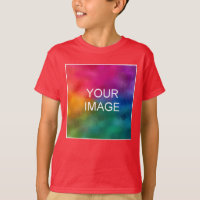 Customisable Red Add Image Photo Kids Boys Basic