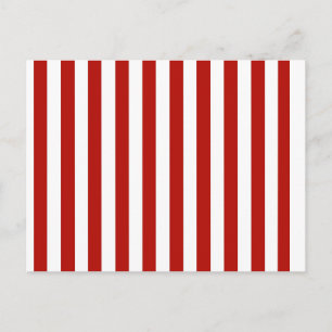 Customisable Red and White Stripes Postcard