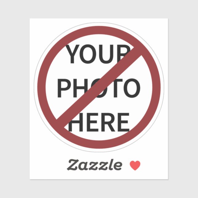 Customisable Red Ban Circle No Symbol Women's (Sheet)