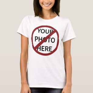 Customisable Red Ban Circle No Symbol Women's T-Shirt