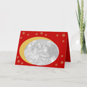 Customisable Red Christmas Card