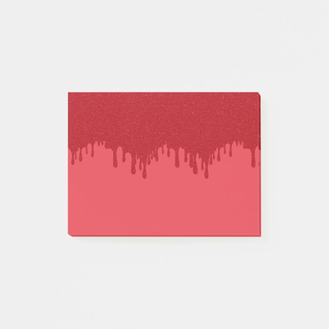 Customisable Red Drip Sticky Notes (Front)