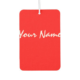 Customisable Red Heart Car Air Freshener