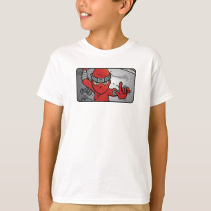 Customisable Red Ninja Design T-Shirt